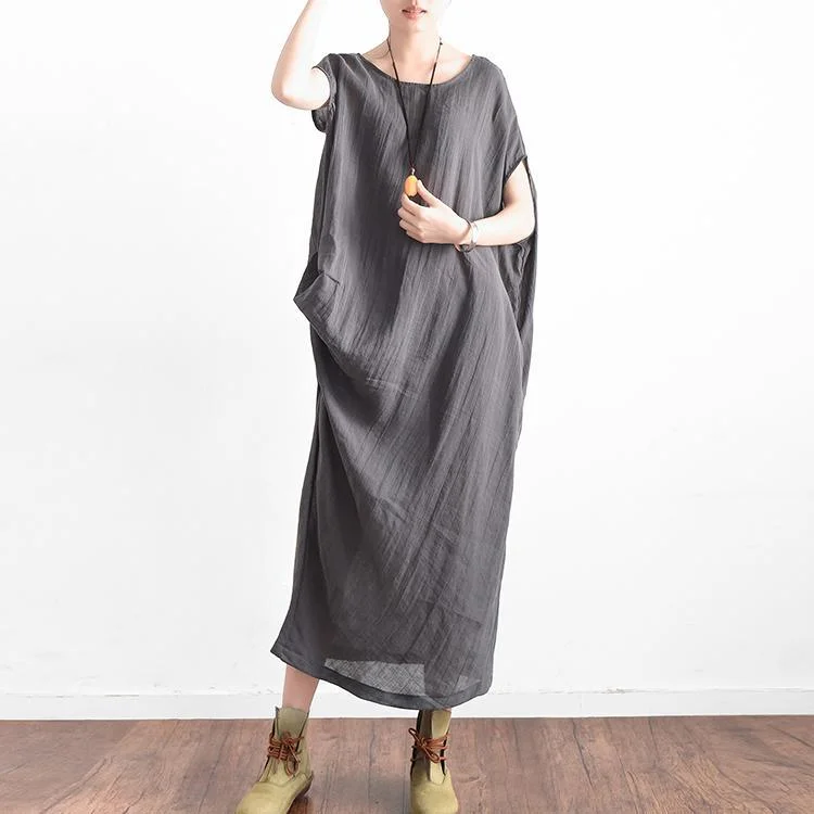 2022 Original Gray Linen Dresses Plus Size Sundress Asymmetric Sleeveless Maxi Dress Fashionable Sheer Maxi Dress 2022 Original Gray Linen Dresses Plus Size Sundress Asymmetric Sleeveless Maxi Dress Fashionable Sheer Maxi Dress