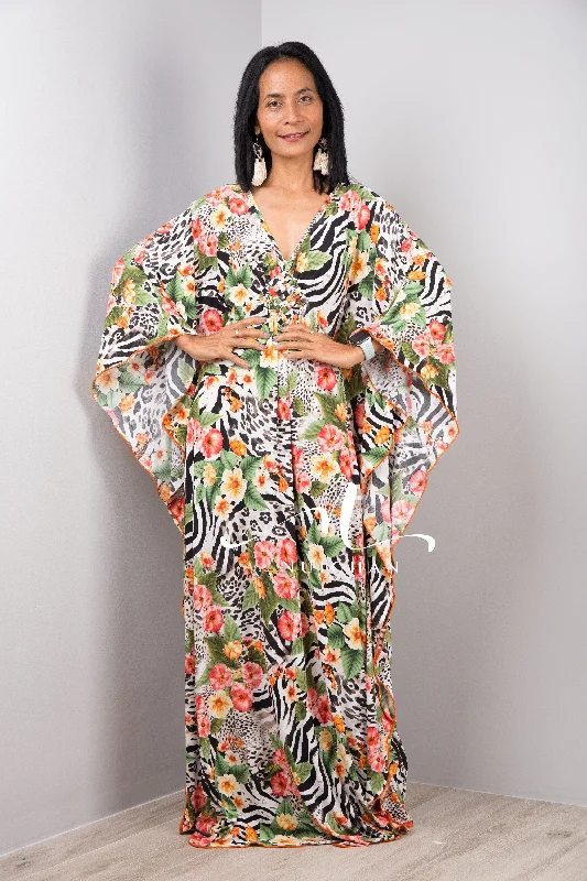 Boho Kaftan Frock Dress, Loose fit maxi dress, Resort kaftan dress Fashionable Faux Wrap Maxi Dress Boho Kaftan Frock Dress, Loose fit maxi dress, Resort kaftan dress Fashionable Faux Wrap Maxi Dress