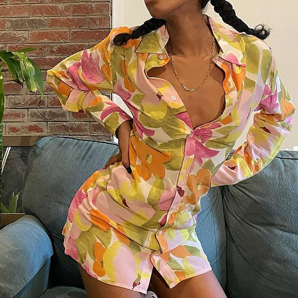 Floral Print Sleeve Spring Summer Sexy Beach Casual Bodycon Party Mini Dress Fashionable Party Mini Dress Floral Print Sleeve Spring Summer Sexy Beach Casual Bodycon Party Mini Dress Fashionable Party Mini Dress