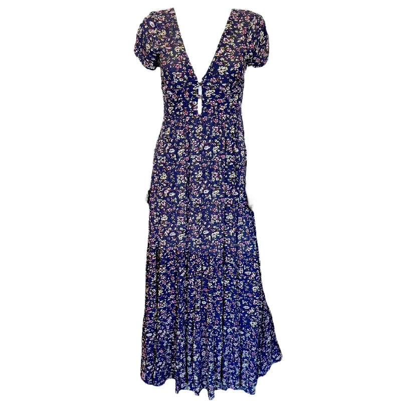 Deep V Floral Maxi Dress By Natural Life In Floral Print, Size: XS Elegant Velvet Maxi Dress Deep V Floral Maxi Dress By Natural Life In Floral Print, Size: XS Elegant Velvet Maxi Dress
