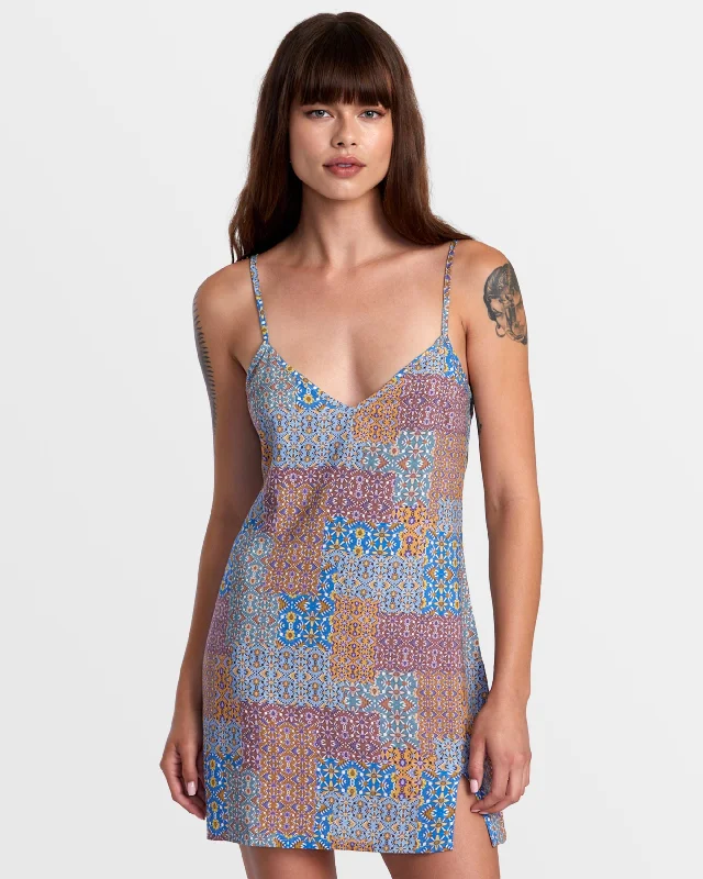 Slip Up Mini Dress - Federal Blue Stylish Button-Down Mini Dress