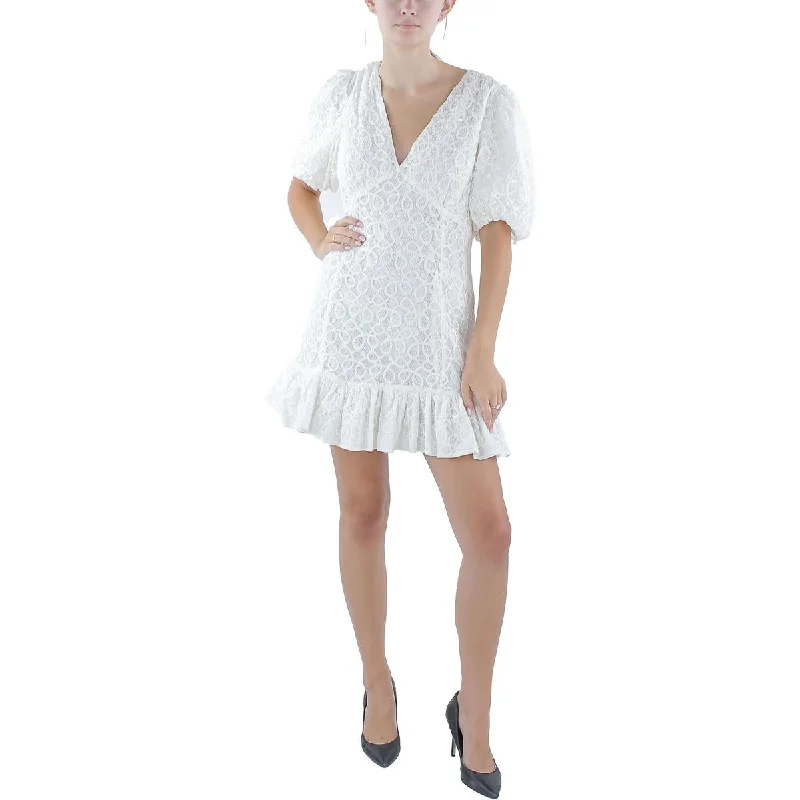 Walter Baker Womens Lace Party Mini Dress Fashionable Mini Dress with Pockets