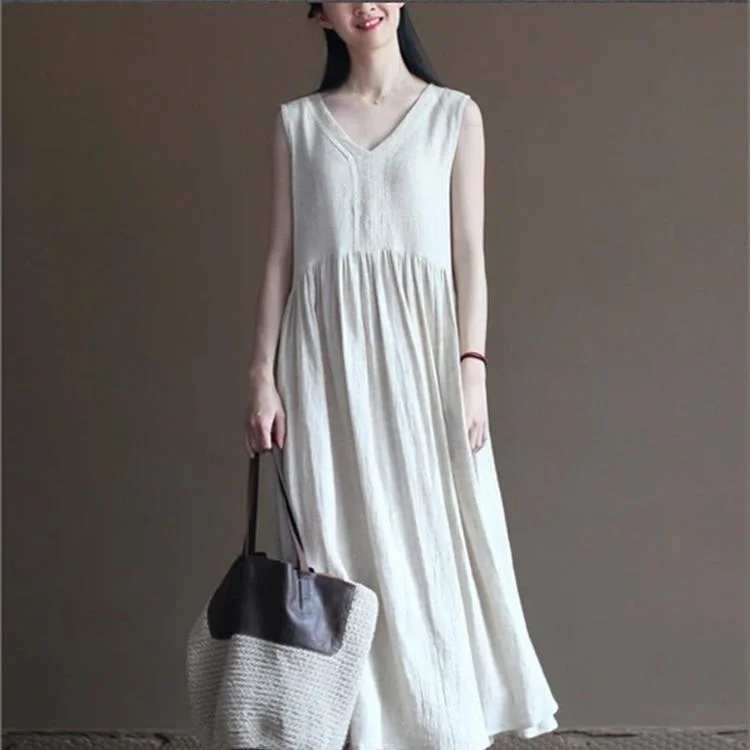 White Flowy Linen Dress Summer Long Maxi Dress Sundresses Beach Holiday Dress Trendy Floral Print Maxi Dress White Flowy Linen Dress Summer Long Maxi Dress Sundresses Beach Holiday Dress Trendy Floral Print Maxi Dress