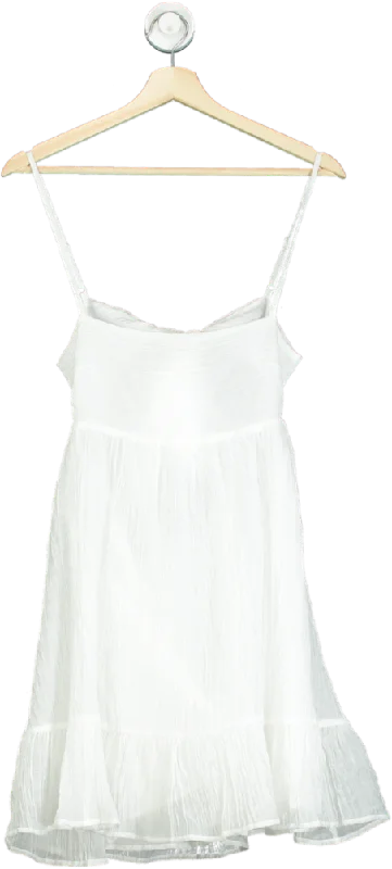 White Fox White Rolling Tides Mini Dress UK XS Comfortable Shift Mini Dress