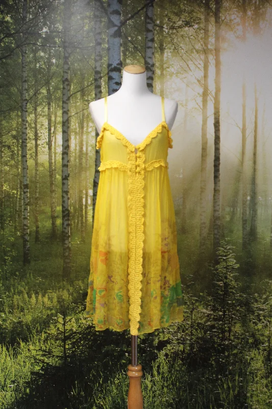COOPER By Trelise "Fleur-A-Lise" silk chiffon dress! 10