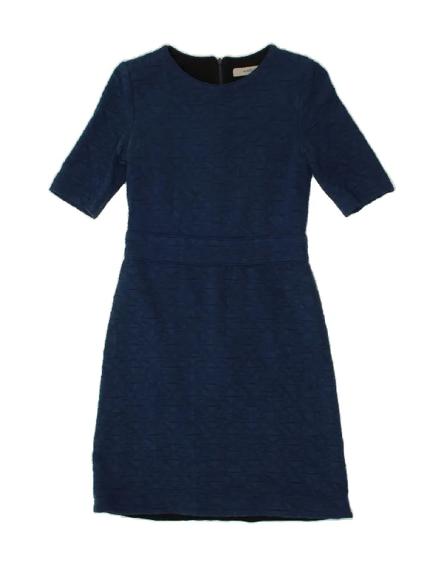 MARELLA Womens Sheath Dress UK 8 Small Navy Blue