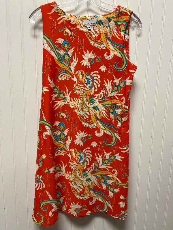 Orange Dress Designer Jude Connally, Size M