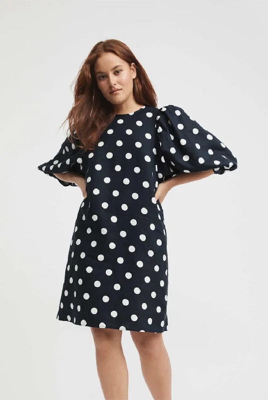 WITCHERY - French linen puff sleeve dress! 12