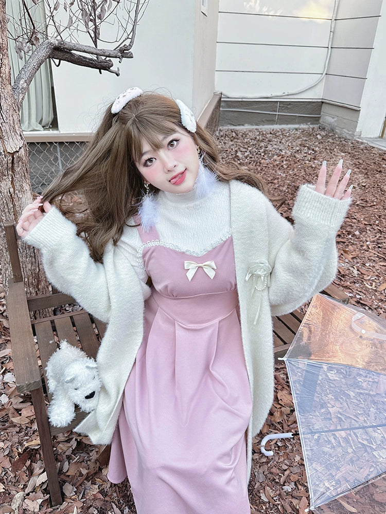 Yingtang~Sweet Lolita Coat Plus Size Lolita Dress Set