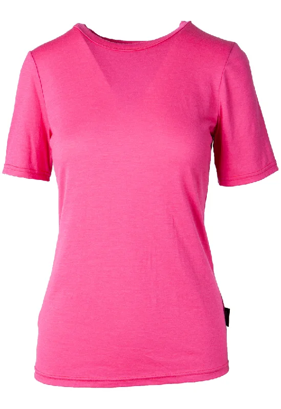 140 Women's Merino Short Sleeve T-Shirt Day By Day - Pink Machine Wash Dry Clean Hand Wash 140 Women's Merino Short Sleeve T-Shirt Day By Day - Pink Machine Wash Dry Clean Hand Wash