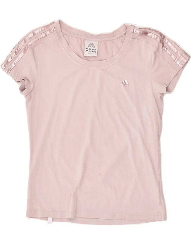 ADIDAS Womens T-Shirt Top UK 14 Large Pink Cotton Knit Fabric Woven Fabric Fleece Fabric ADIDAS Womens T-Shirt Top UK 14 Large Pink Cotton Knit Fabric Woven Fabric Fleece Fabric