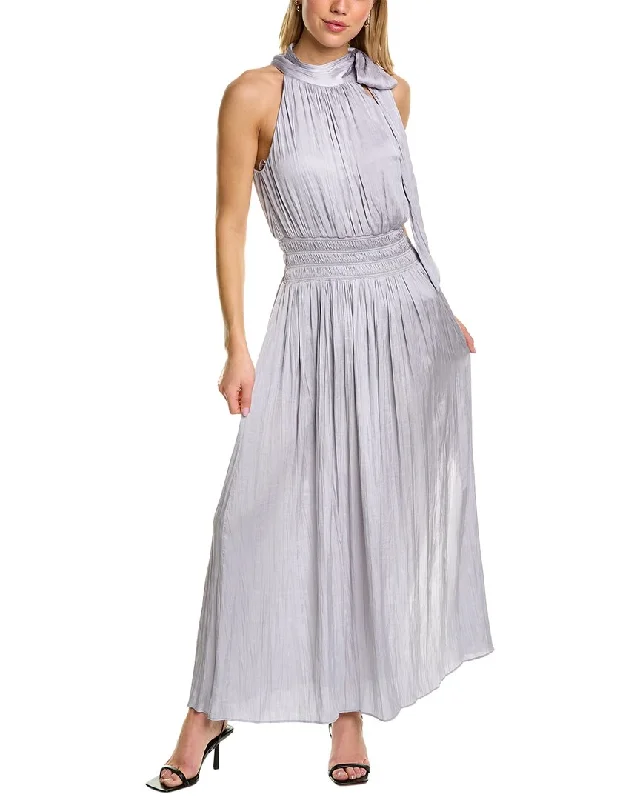 BCBGMAXAZRIA Smocked Maxi Dress Comfortable Casual Maxi Dress