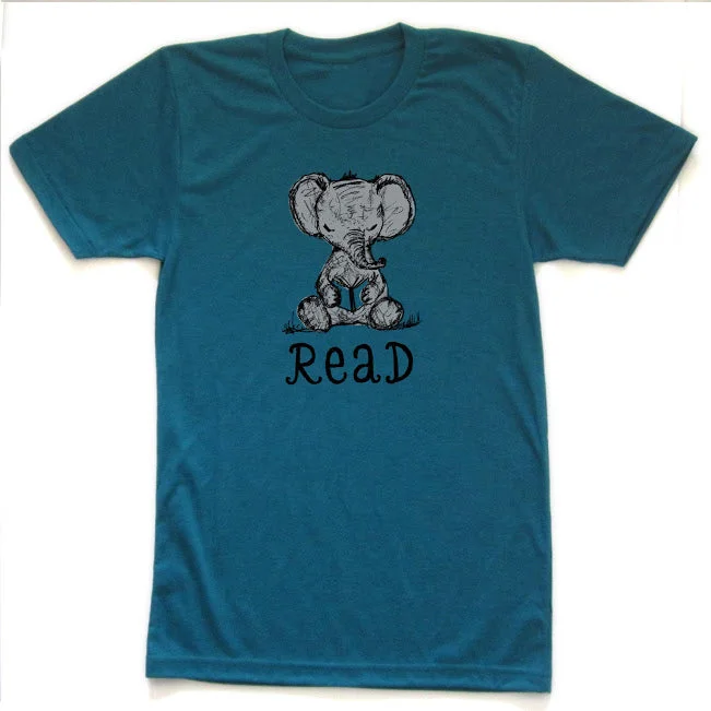 Elephant Read : Unisex Tee Elasticated Padded Insulated