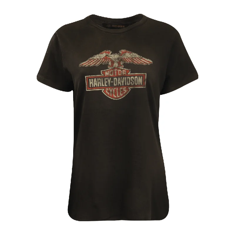 Branded Women's T-Shirt Dark Grey Graphic Eagle Badge S/S (S34) Lace Blend Ribbed Blend Corduroy Blend Branded Women's T-Shirt Dark Grey Graphic Eagle Badge S/S (S34) Lace Blend Ribbed Blend Corduroy Blend