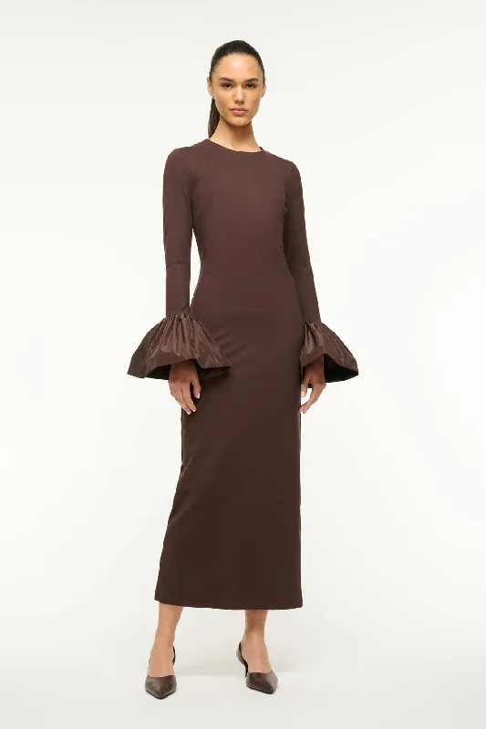 HAWTHORNE MAXI DRESS | DARK CHOCOLATE Elegant Sleeveless Maxi Dress