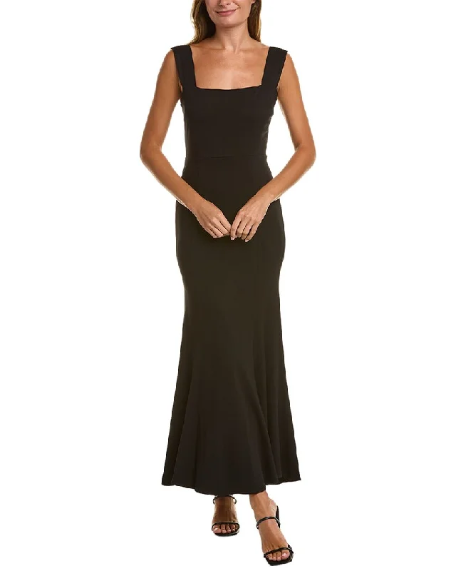 JL LUXE Rya Maxi Dress Elegant Pleated Maxi Dress