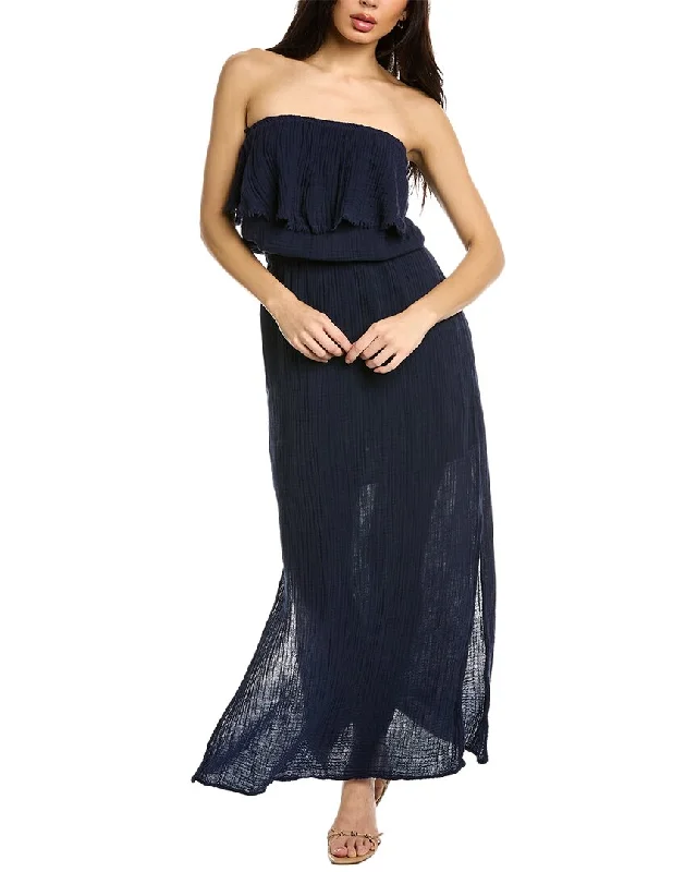 Michael Stars Tara Tube Maxi Dress Elegant Maxi Dress with Slit