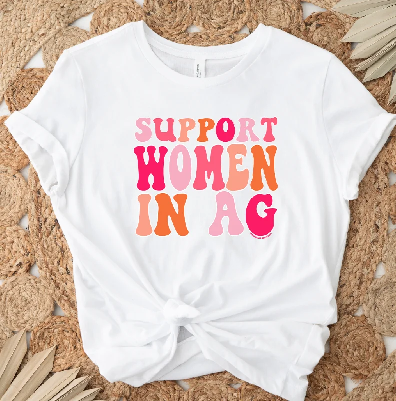 Peachy Support Women in AG T-Shirt (XS-4XL) - Multiple Colors! Satin Fabric Silk Fabric Chiffon Fabric Peachy Support Women in AG T-Shirt (XS-4XL) - Multiple Colors! Satin Fabric Silk Fabric Chiffon Fabric