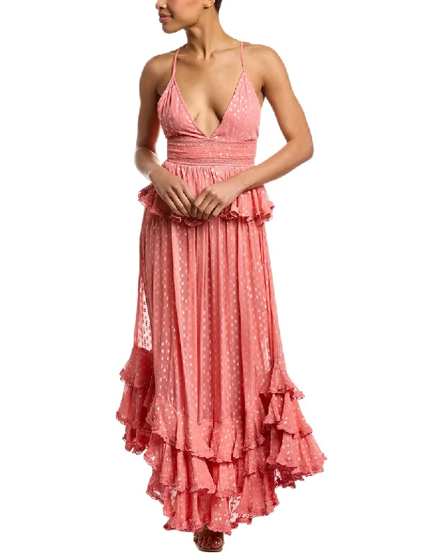 Rococo Sand Tiered Ruffle Maxi Dress Fashionable Off-Shoulder Maxi Dress