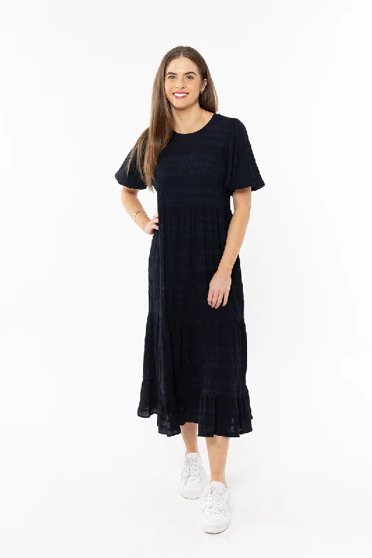 Seeking Lola Carefree Maxi Dress - Navy Cozy Knitted Maxi Dress