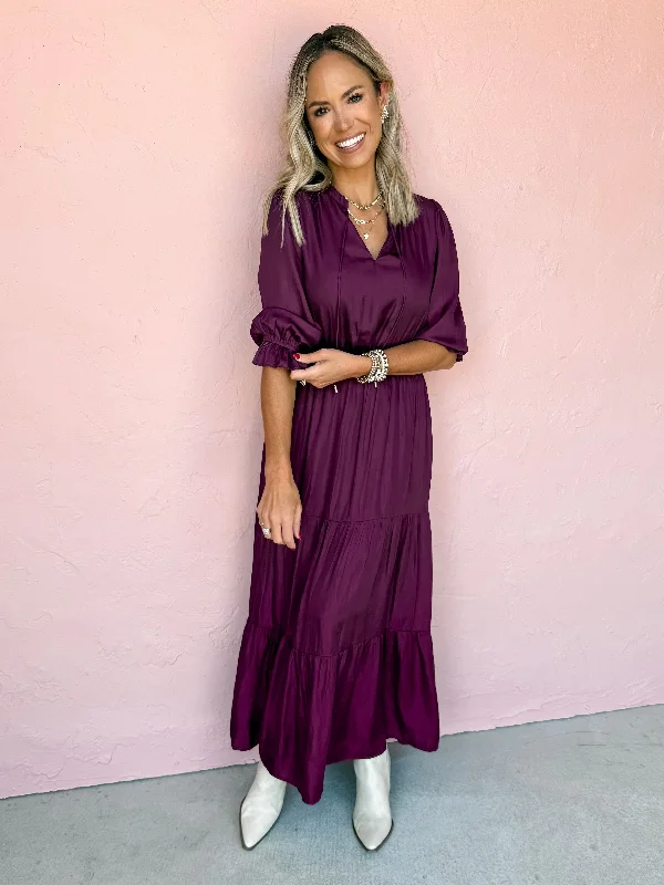 Love Found Tiered Maxi Dress Stylish Button-Up Maxi Dress