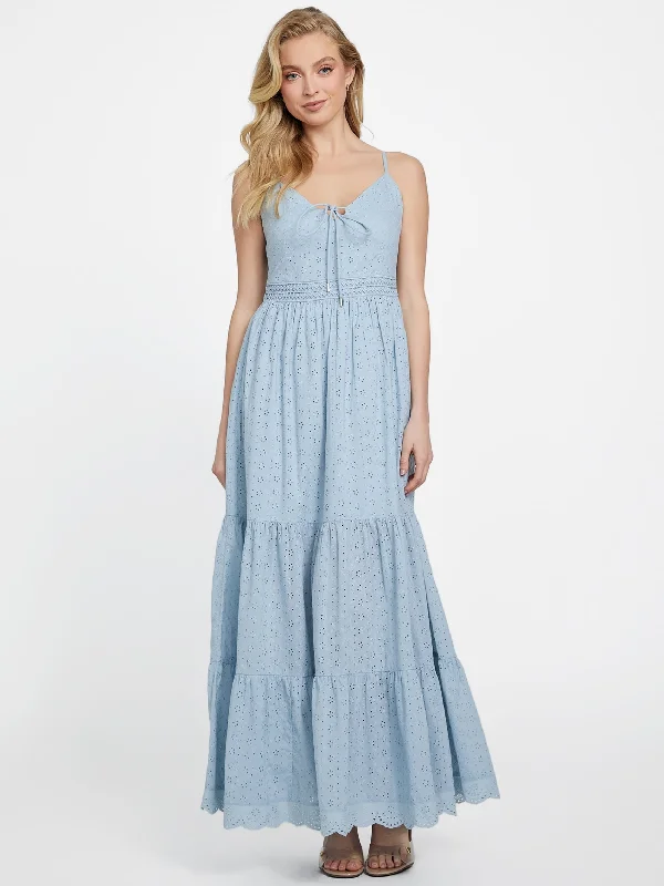 Stacee Eyelet Maxi Dress Classic Tulle Maxi Dress