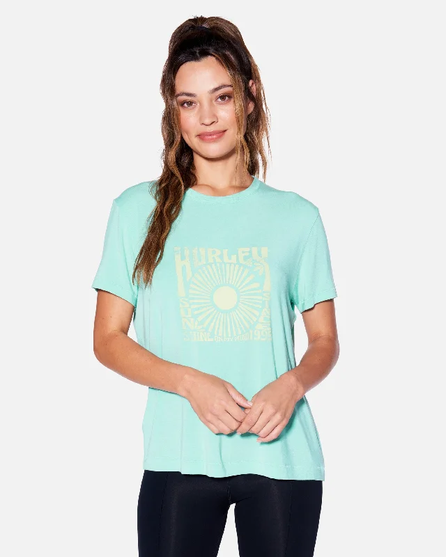 Sunday Girlfriend Tee Hooded Caped Shawl Collar