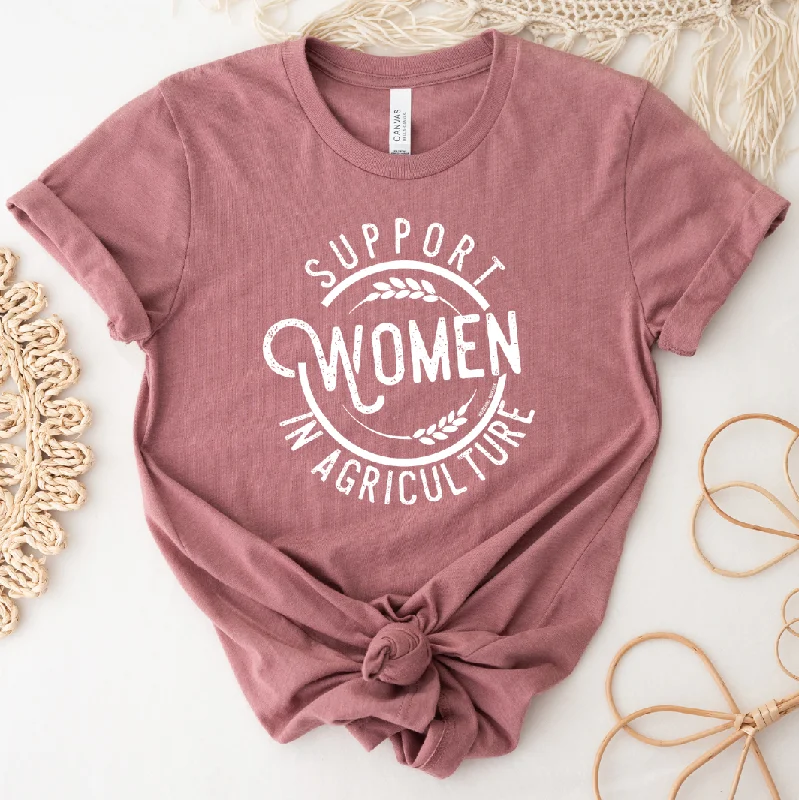 Support Women In Agriculture White Ink T-Shirt (XS-4XL) - Multiple Colors! Polka Dot Checkered Tartan Support Women In Agriculture White Ink T-Shirt (XS-4XL) - Multiple Colors! Polka Dot Checkered Tartan