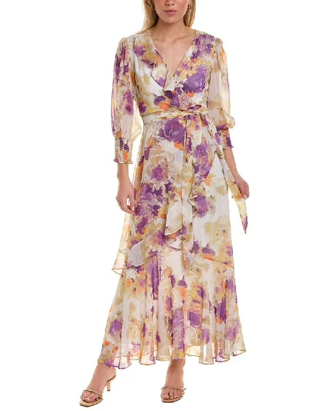 Taylor Faux Wrap Maxi Dress Stylish A-Line Maxi Dress