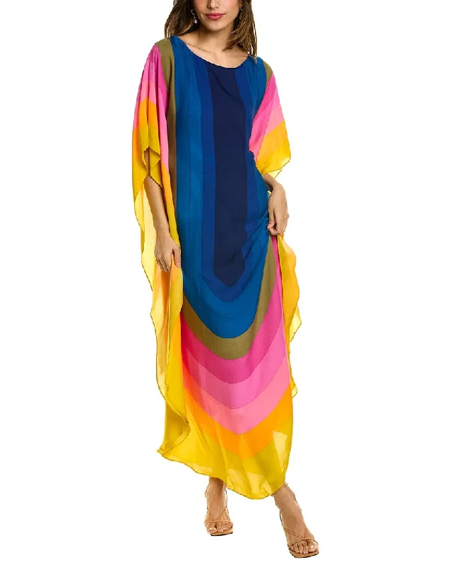 Trina Turk Prism Maxi Dress Elegant Maxi Dress with Drapes