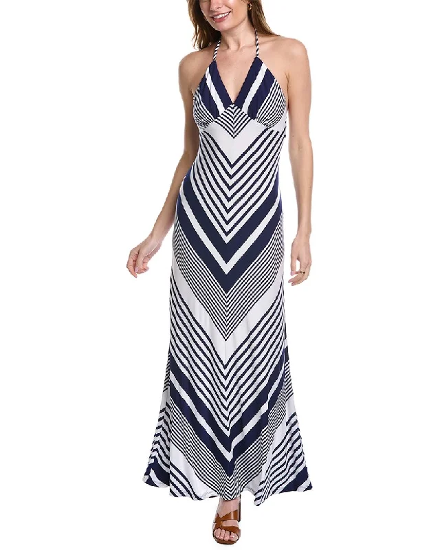 Trina Turk Rianna Maxi Dress Trendy V-Neck Maxi Dress