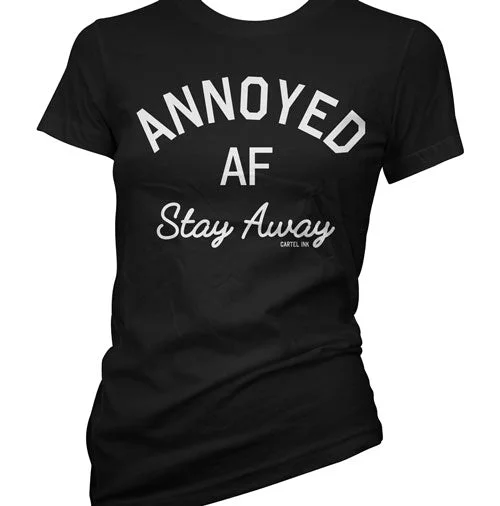 Annoyed AF Women's T-Shirt Mesh Blend Leather Blend Suede Blend