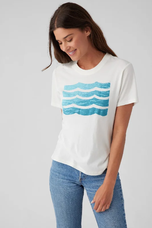 Baltic Sea Waves Tee Casual Formal Business