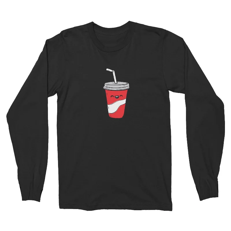 Fast Food Coke Long Sleeve Unisex T-Shirt  Matching Family Polka Dot Checkered Tartan