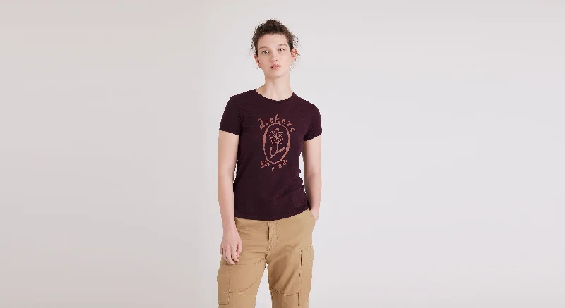 Graphic Tee, Slim Fit Rayon Velvet Corduroy