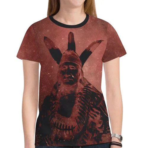 Native Man Sierra T-shirt for Women Nylon Fabric Polyester Fabric Spandex Fabric