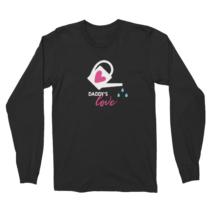 Nurturing Daddy's Love Long Sleeve Unisex T-Shirt  Matching Family Chenille Fabric Brocade Fabric Lace Fabric