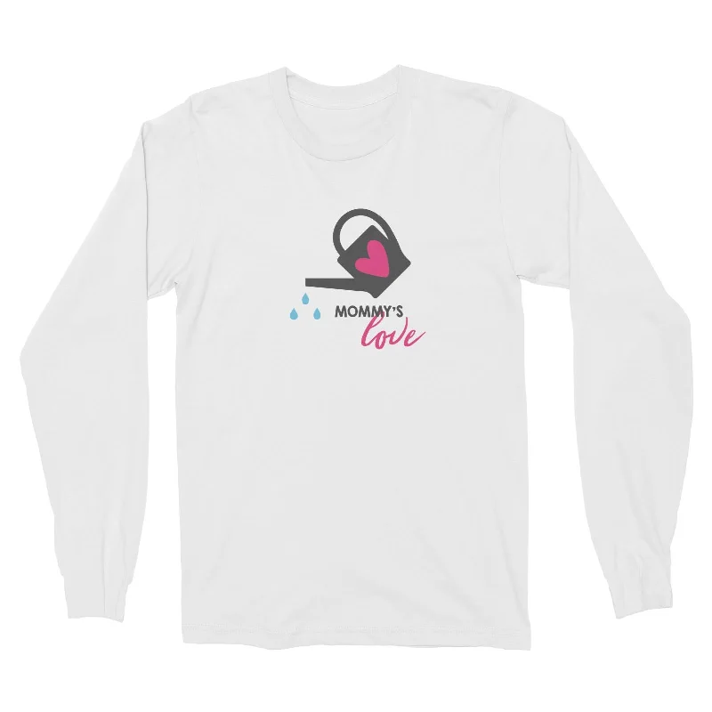 Nurturing Mommy's Love Long Sleeve Unisex T-Shirt  Matching Family Front Pockets Side Pockets Patch Pockets