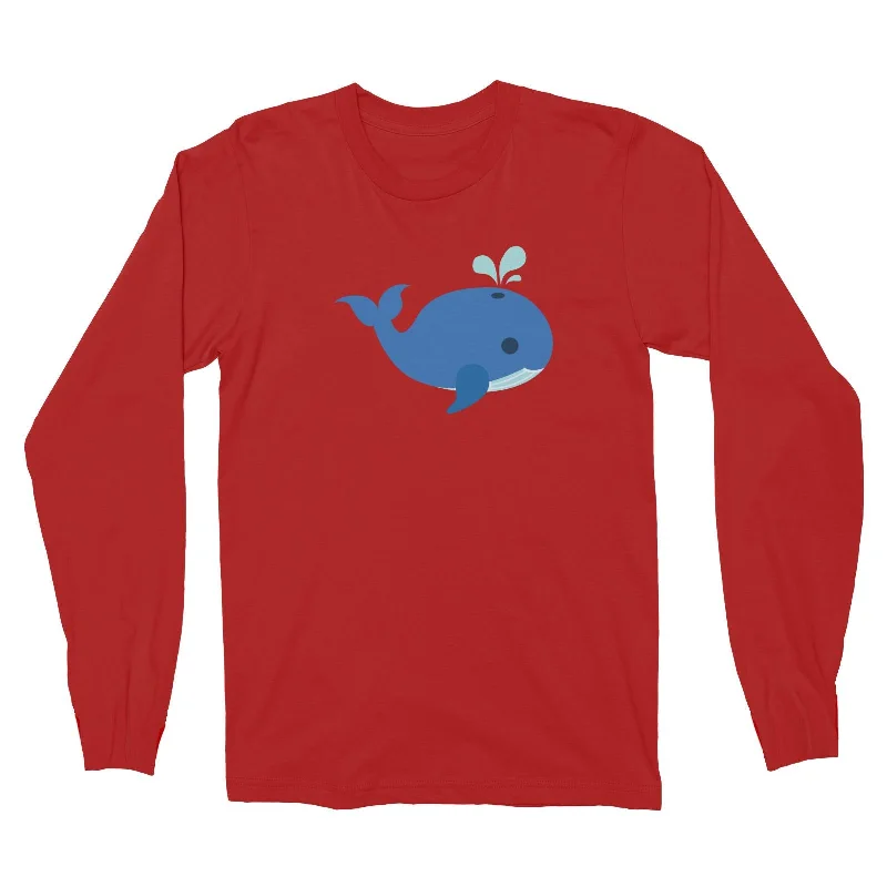 Sailor Whale Long Sleeve Unisex T-Shirt  Matching Family Mesh Blend Leather Blend Suede Blend