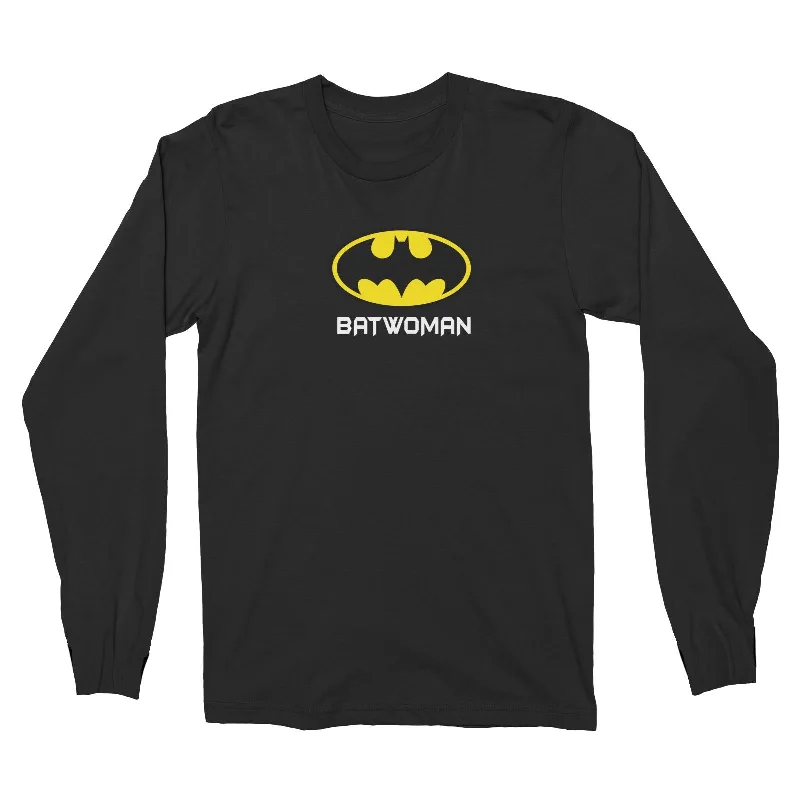 Superhero Batwoman Long Sleeve Unisex T-Shirt  Matching Family Spandex Blend Rayon Blend Denim Blend