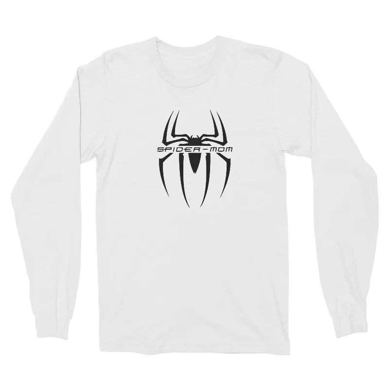 Superhero Spider Mom Long Sleeve Unisex T-Shirt  Matching Family Layered Multi-layer Single Layer