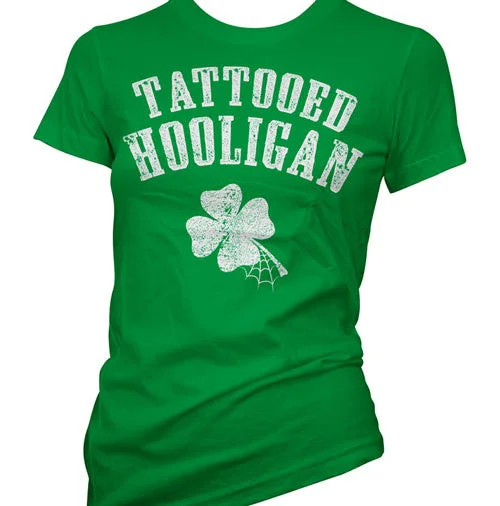 Tattooed Hooligan Women's T-Shirt Mesh Fabric Canvas Fabric Denim Fabric