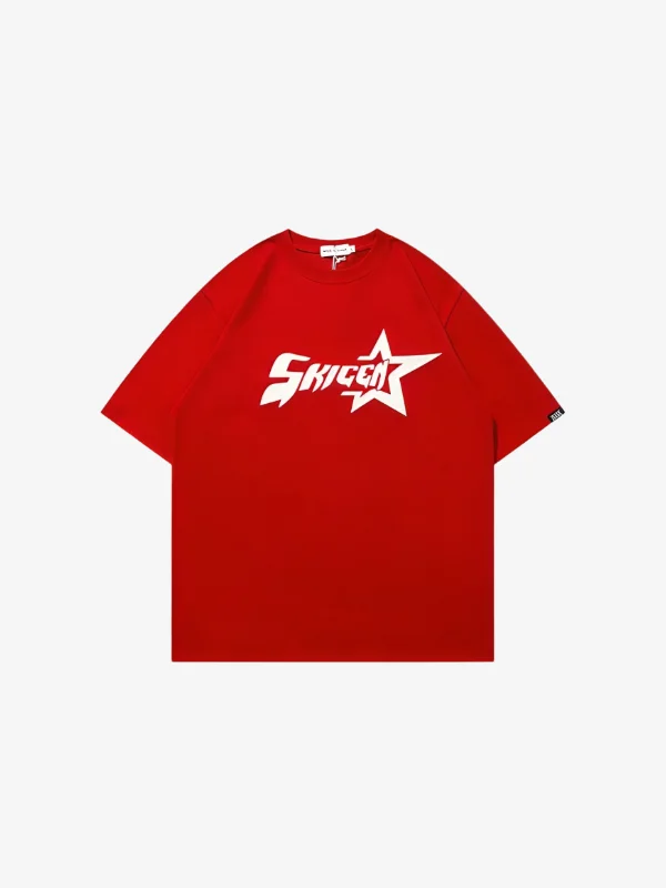 KG Skigen Star T-Shirt Mesh Blend Leather Blend Suede Blend