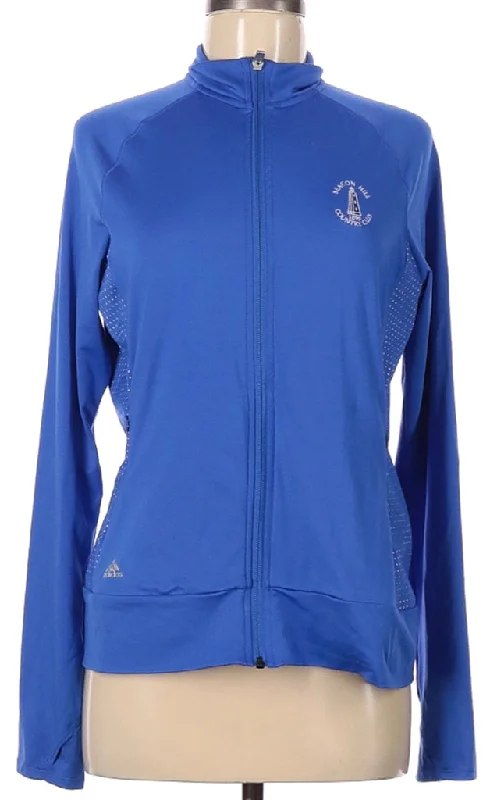 Adidas Blue Full-Zip Jacket w/ Logo Size M MSP$65 Front Pockets Side Pockets Patch Pockets Adidas Blue Full-Zip Jacket w/ Logo Size M MSP$65 Front Pockets Side Pockets Patch Pockets