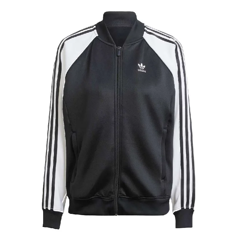 adidas - Women's Adicolor Classics Oversized SST Track Jacket (IK4026) Tiered Jacket Buttoned Jacket Zippered Jacket adidas - Women's Adicolor Classics Oversized SST Track Jacket (IK4026) Tiered Jacket Buttoned Jacket Zippered Jacket