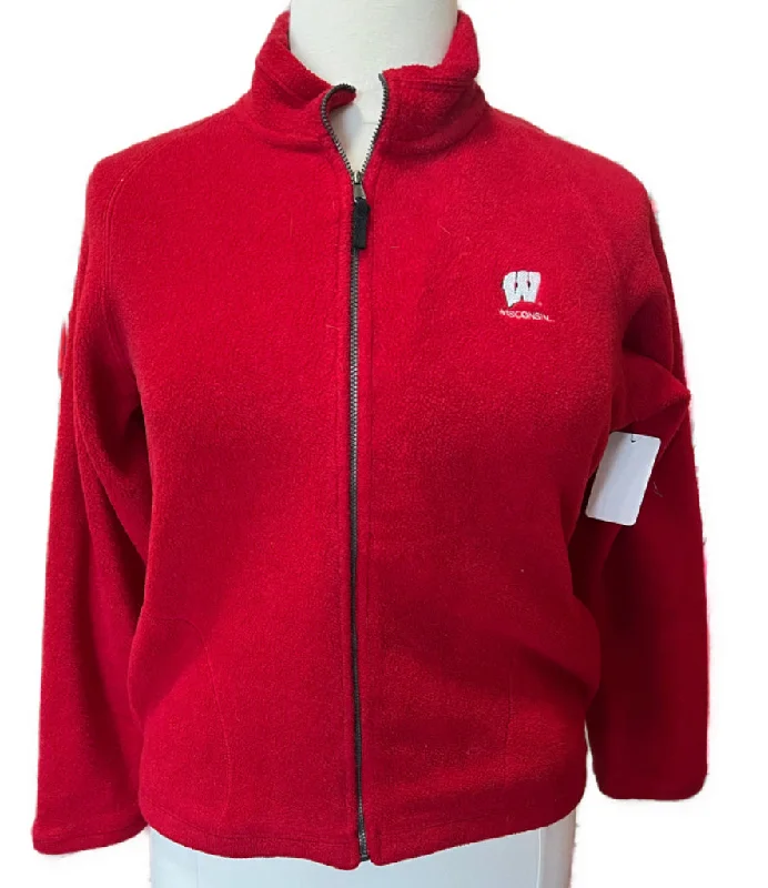 Antigua Red Full-Zip Fleece Jacket with WI Logo Size L MSP$90 Insulated Jacket Fitted Jacket Loose Jacket Antigua Red Full-Zip Fleece Jacket with WI Logo Size L MSP$90 Insulated Jacket Fitted Jacket Loose Jacket