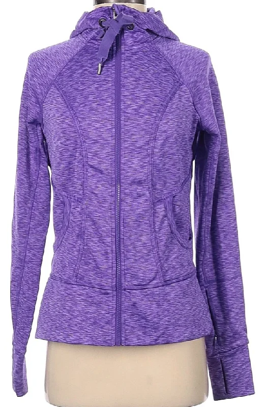 Athleta Purple Heather Full-Zip Hooded Jacket Size S MSP$98 Fitted Jacket Loose Jacket Oversized Jacket Athleta Purple Heather Full-Zip Hooded Jacket Size S MSP$98 Fitted Jacket Loose Jacket Oversized Jacket