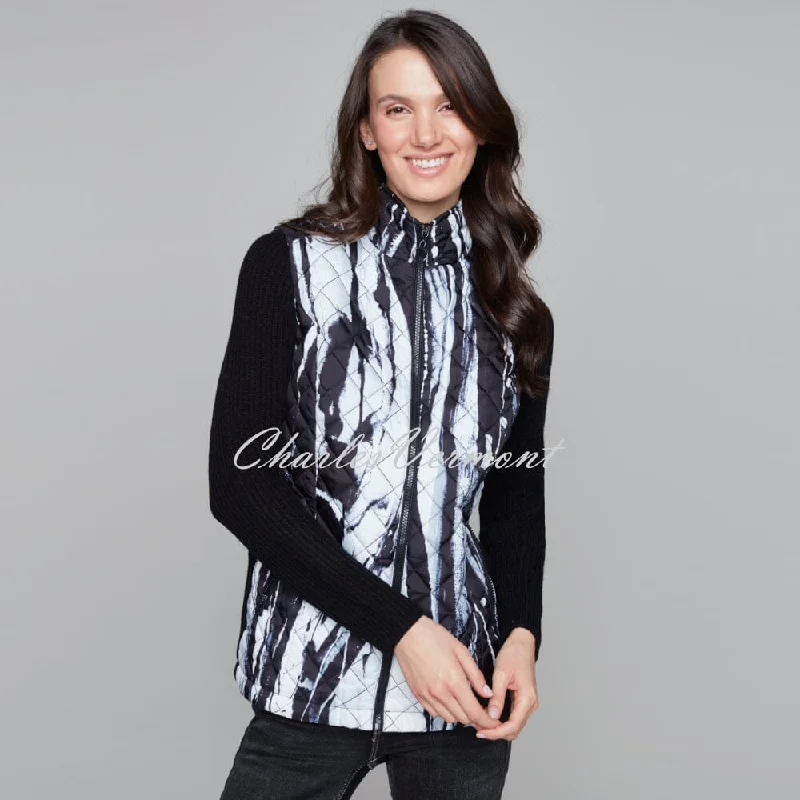 Claire Desjardins 'Breezy Black & White' Jacket - Style 91760 Tailored Jacket Straight Jacket A-Line Jacket Claire Desjardins 'Breezy Black & White' Jacket - Style 91760 Tailored Jacket Straight Jacket A-Line Jacket