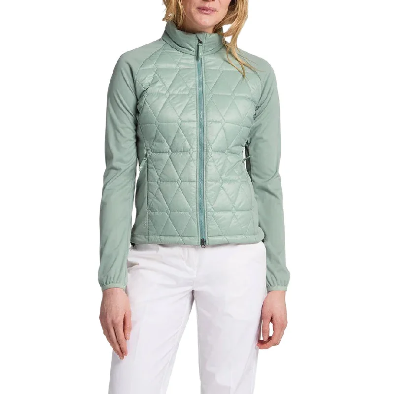 Cross Women's Primas Golf Jacket - Milky Jade Faux Fur Fabric Real Fur Fabric Shearling Fabric Cross Women's Primas Golf Jacket - Milky Jade Faux Fur Fabric Real Fur Fabric Shearling Fabric