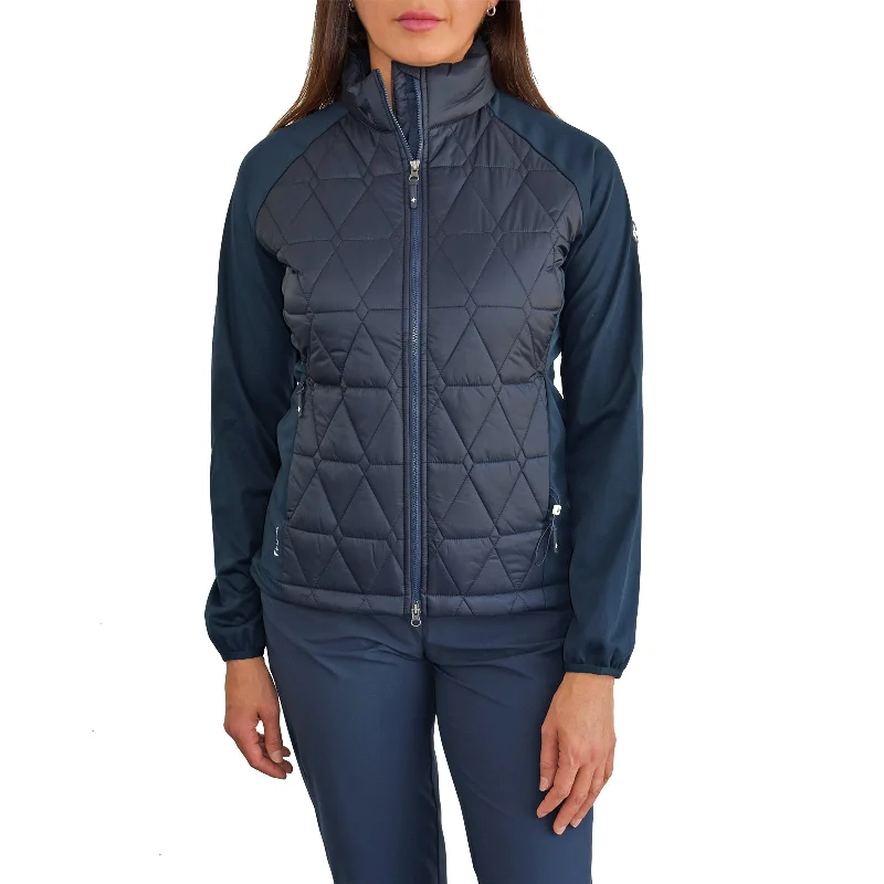 Cross Women's Primas Golf Jacket - Navy Tailored Jacket Straight Jacket A-Line Jacket Cross Women's Primas Golf Jacket - Navy Tailored Jacket Straight Jacket A-Line Jacket